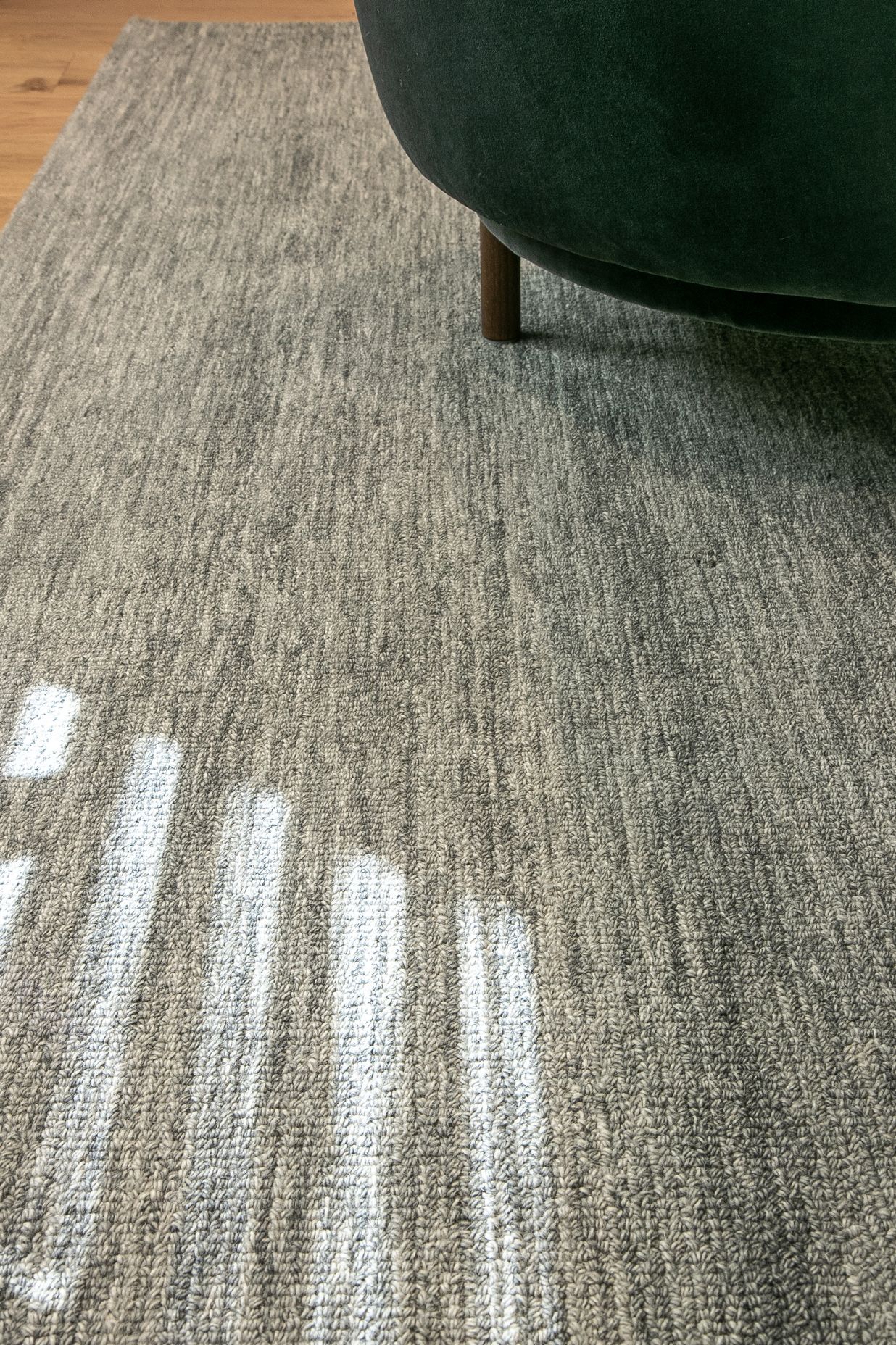 Marled rug in Steel