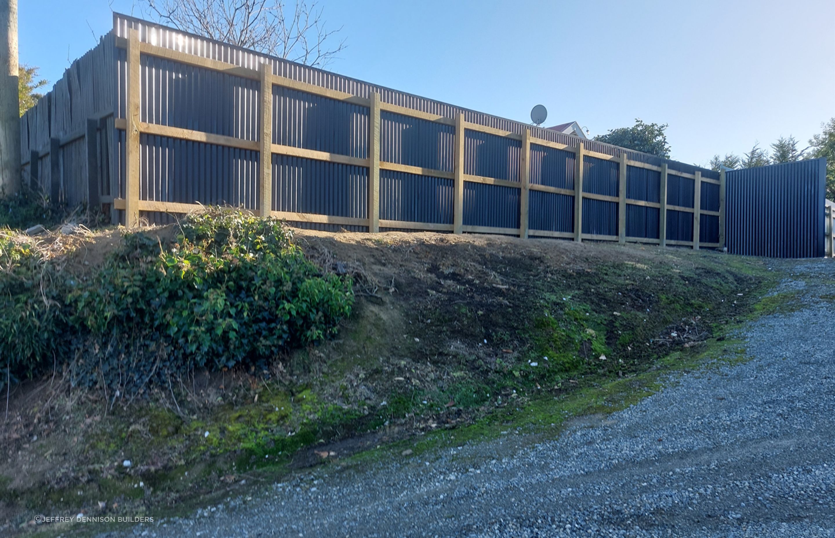 Completed fencing
