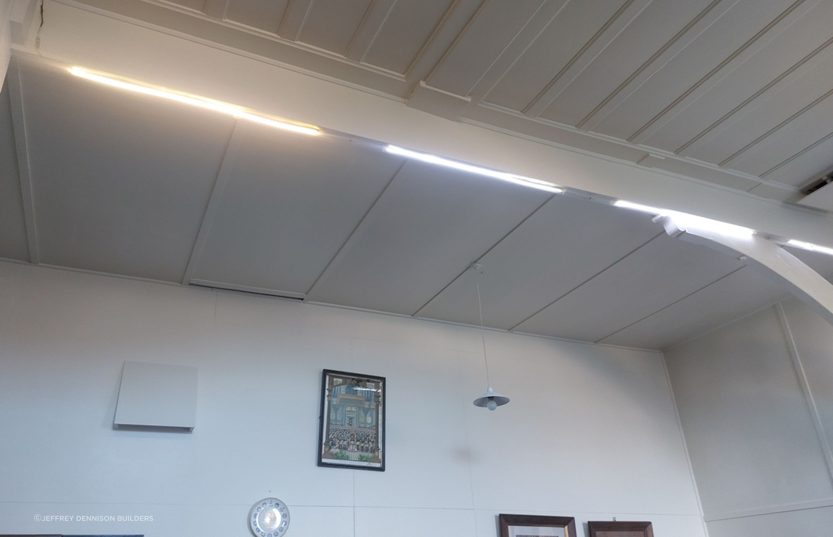 Sample of LED lighting within the Masonic Lodge