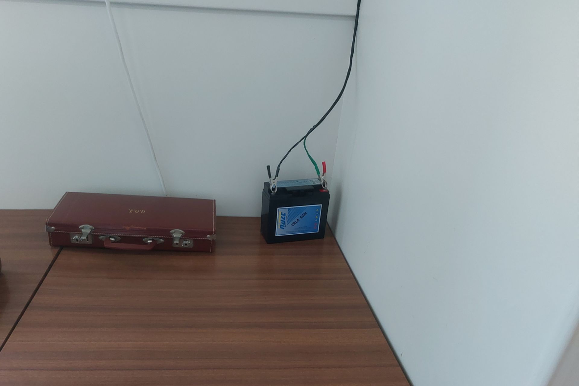 Battery power for some of the LED lighting