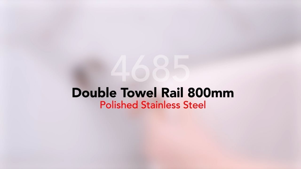 Double Towel Rail 800mm - 4600 Series Number 4685 gallery detail image
