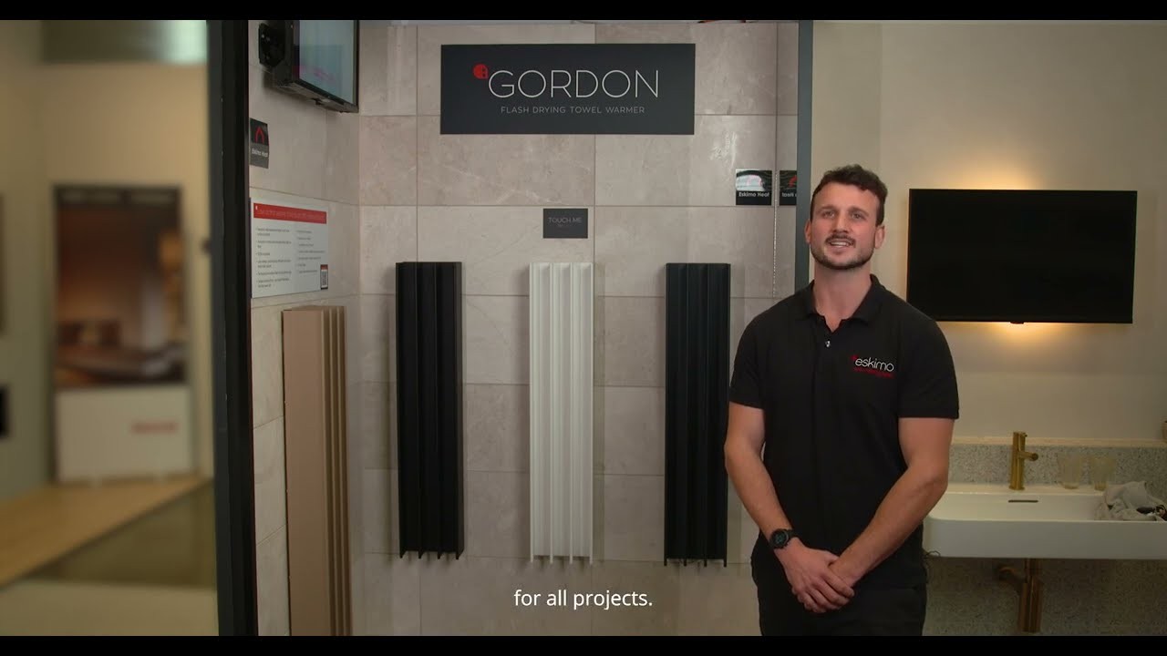 Double Gordon Heated Towel Rail | Dark Grey gallery detail image