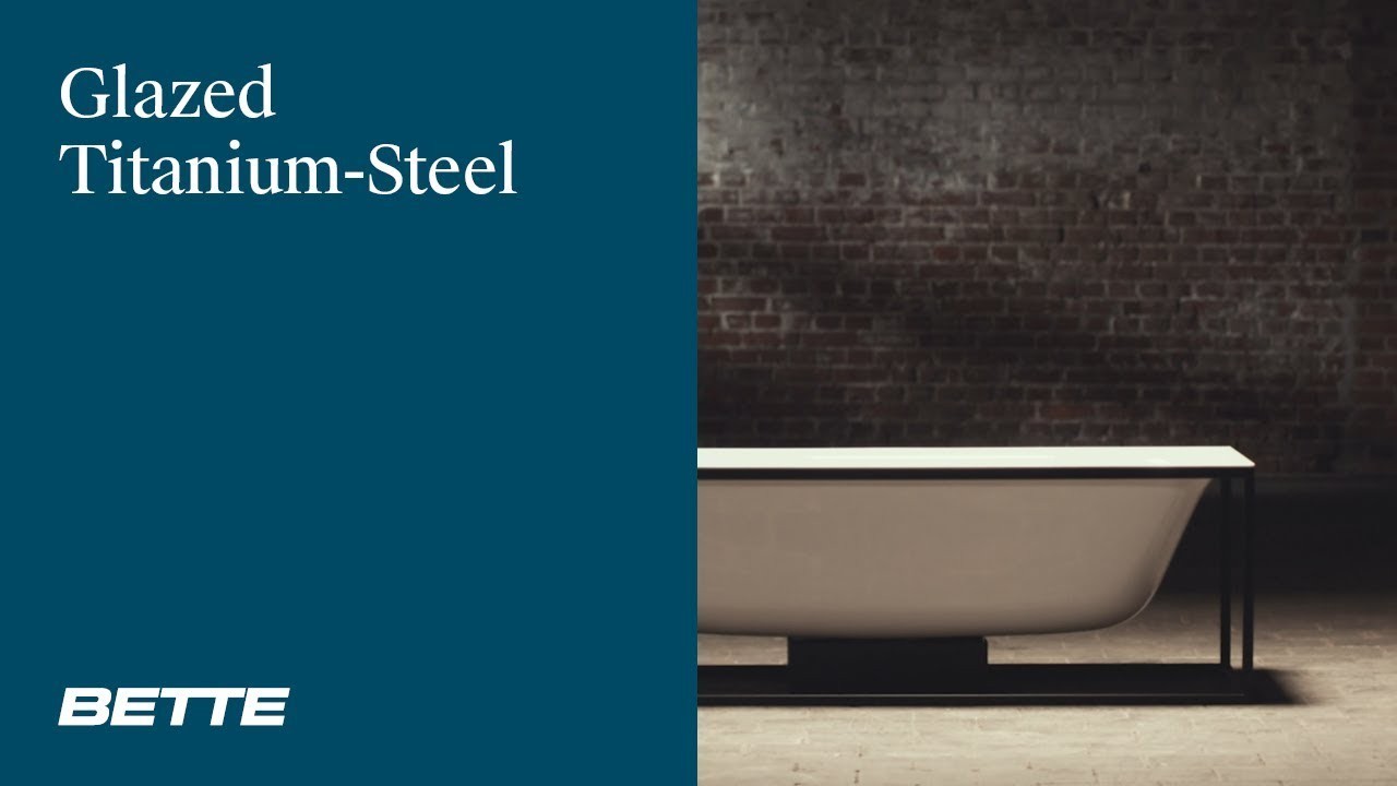 BettePond Drop-in Bath (Glazed Titanium Steel) gallery detail image