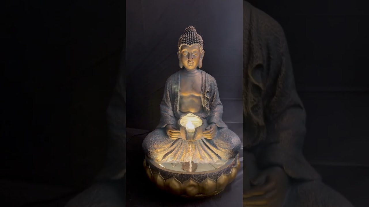 Buddha Water Fountain - Tan gallery detail image