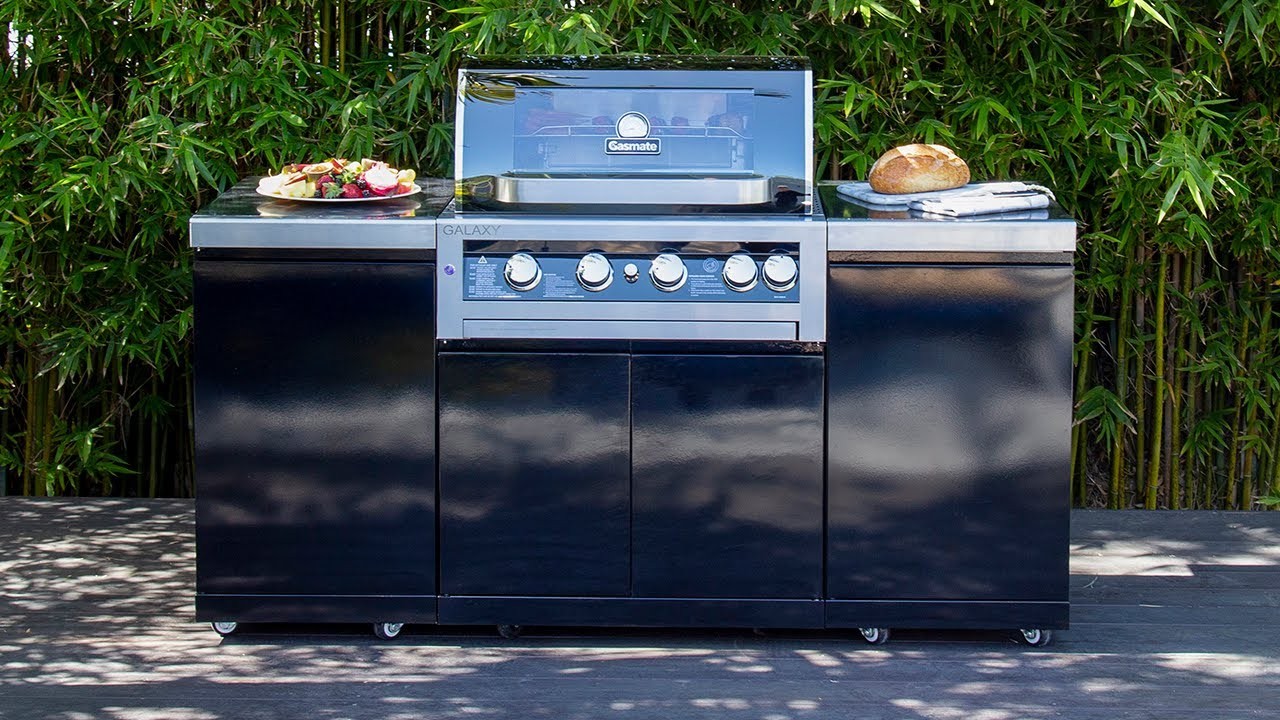 Gasmate Galaxy Black 4 Burner Outdoor Kitchen gallery detail image