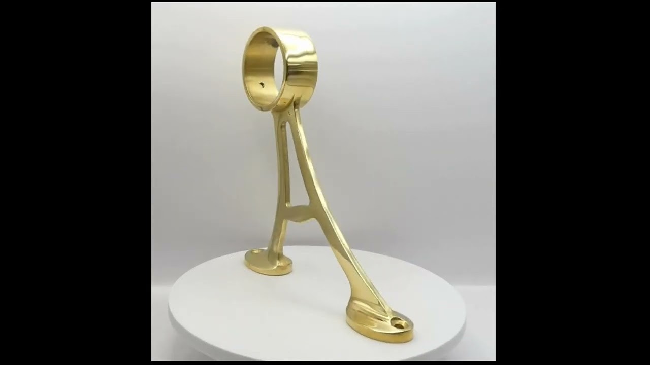103 Brass Footrail Bracket gallery detail image