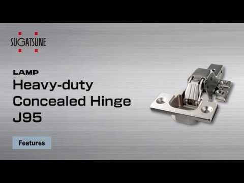 J95 Heavy-Duty Concealed Door Hinge gallery detail image