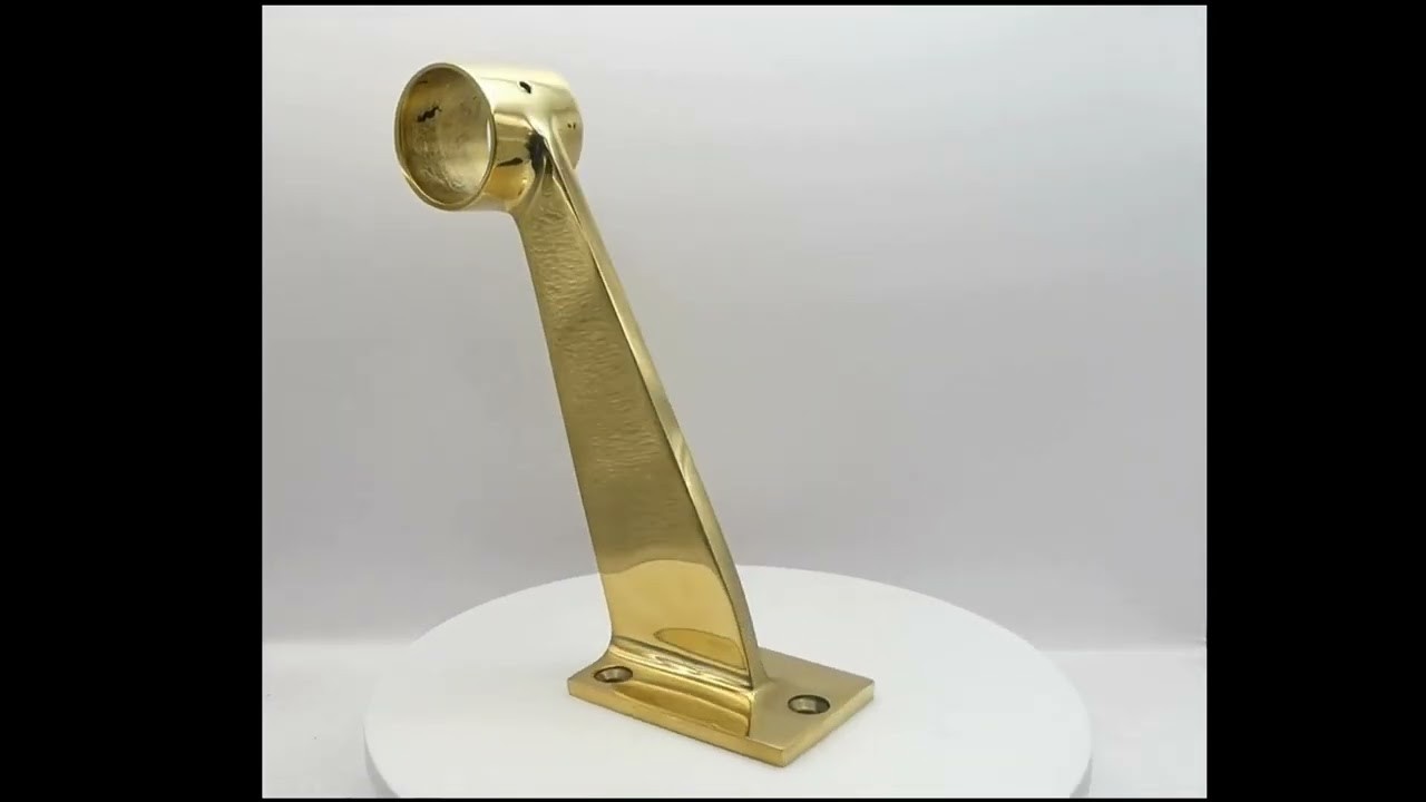 109 Brass Footrail Bracket gallery detail image