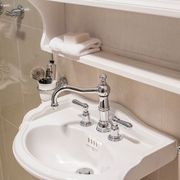 Perrin & Rowe - Three hole basin set with country spout and white porcelain levers gallery detail image