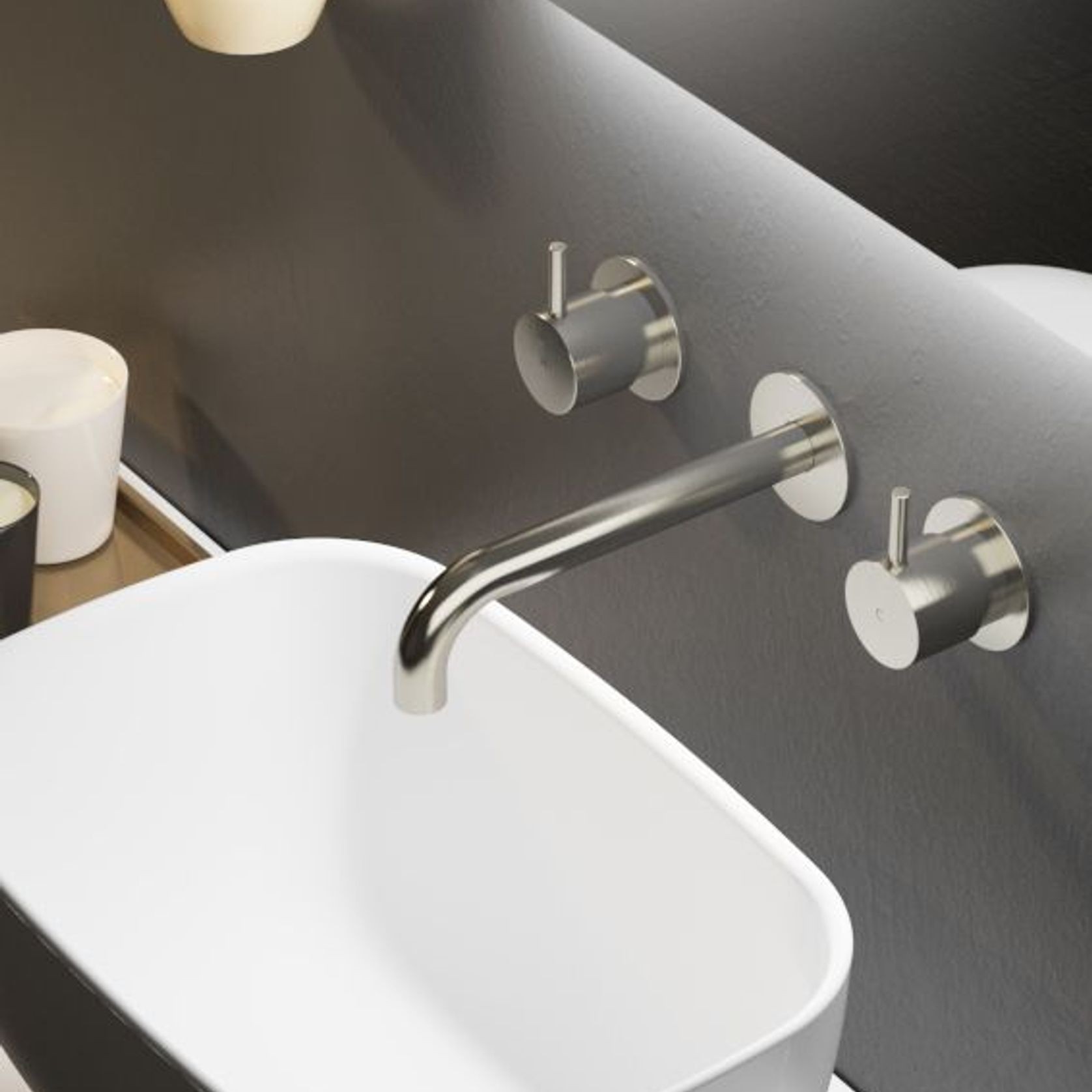 Buddy 3 Hole Wall Mount Mixer gallery detail image