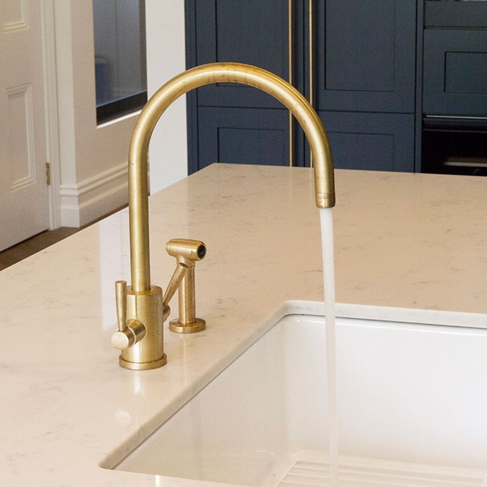 Perrin & Rowe Orbiq Kitchen Tap With Spray Rinse gallery detail image