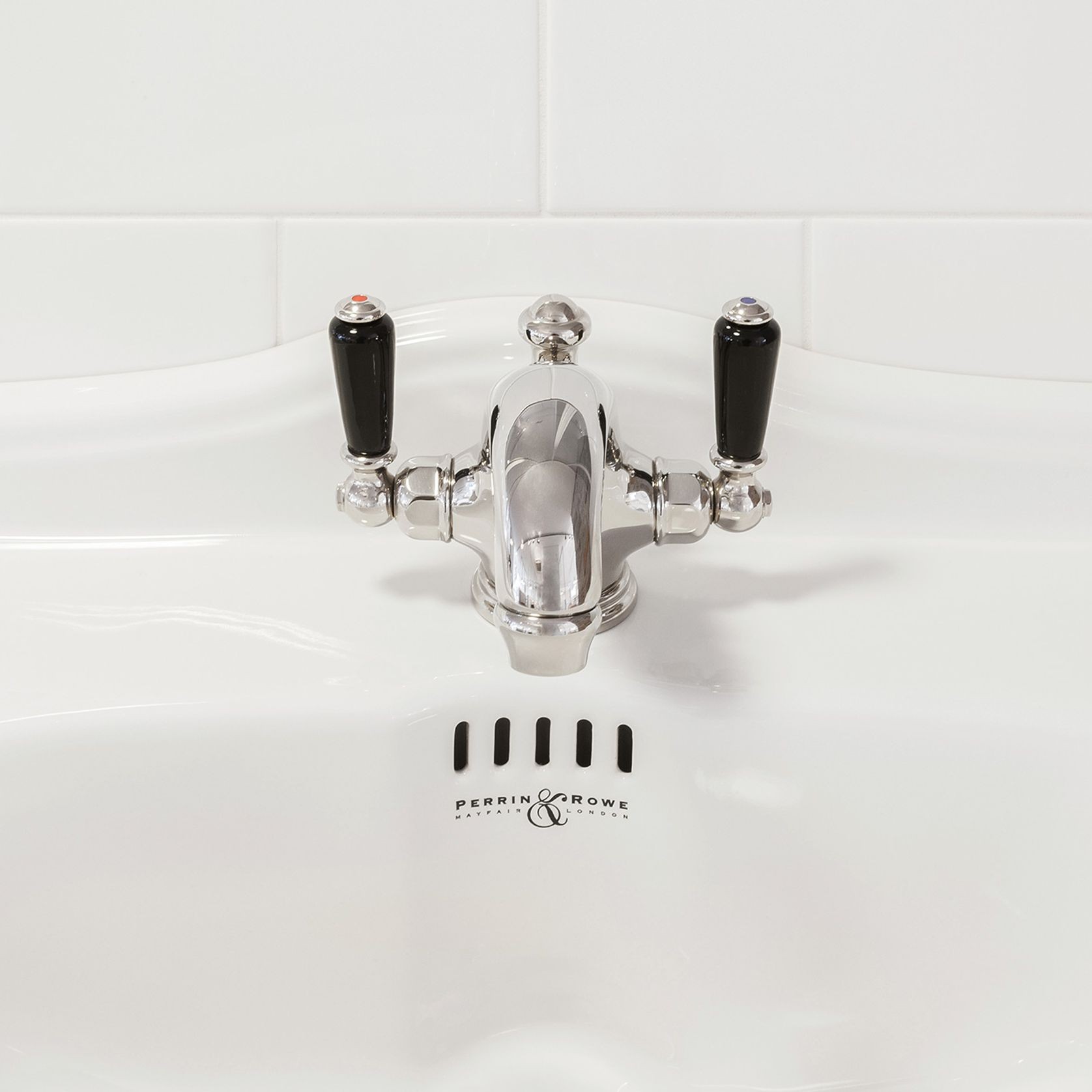 Perrin & Rowe Traditional Monobloc Basin Mixer with Levers gallery detail image