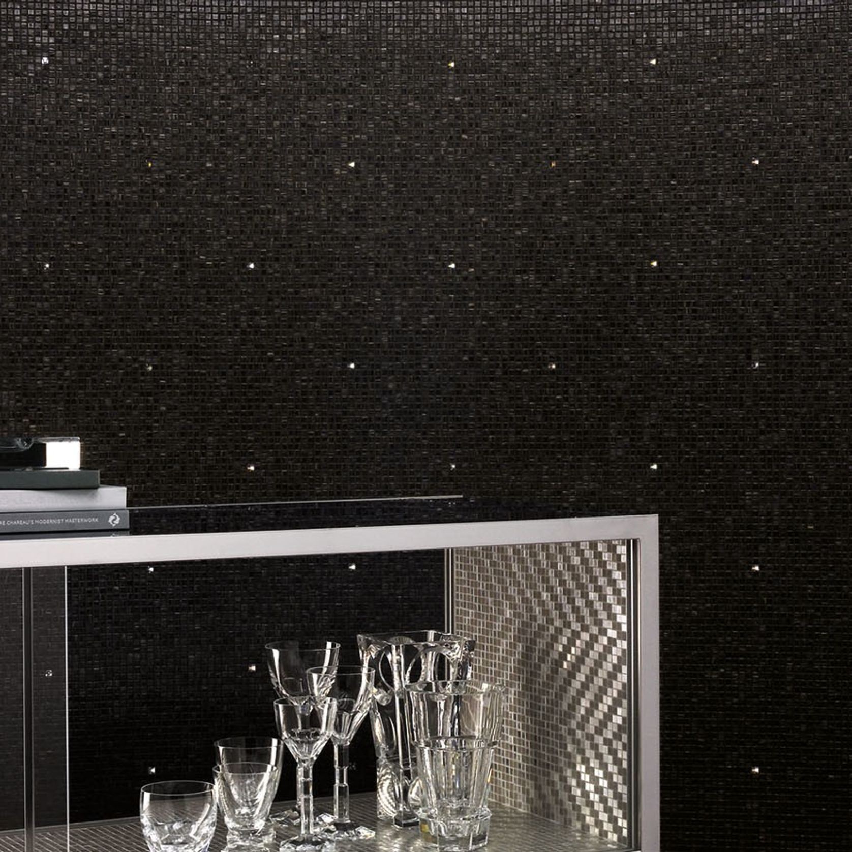Bisazza Rain Black Mosaic gallery detail image