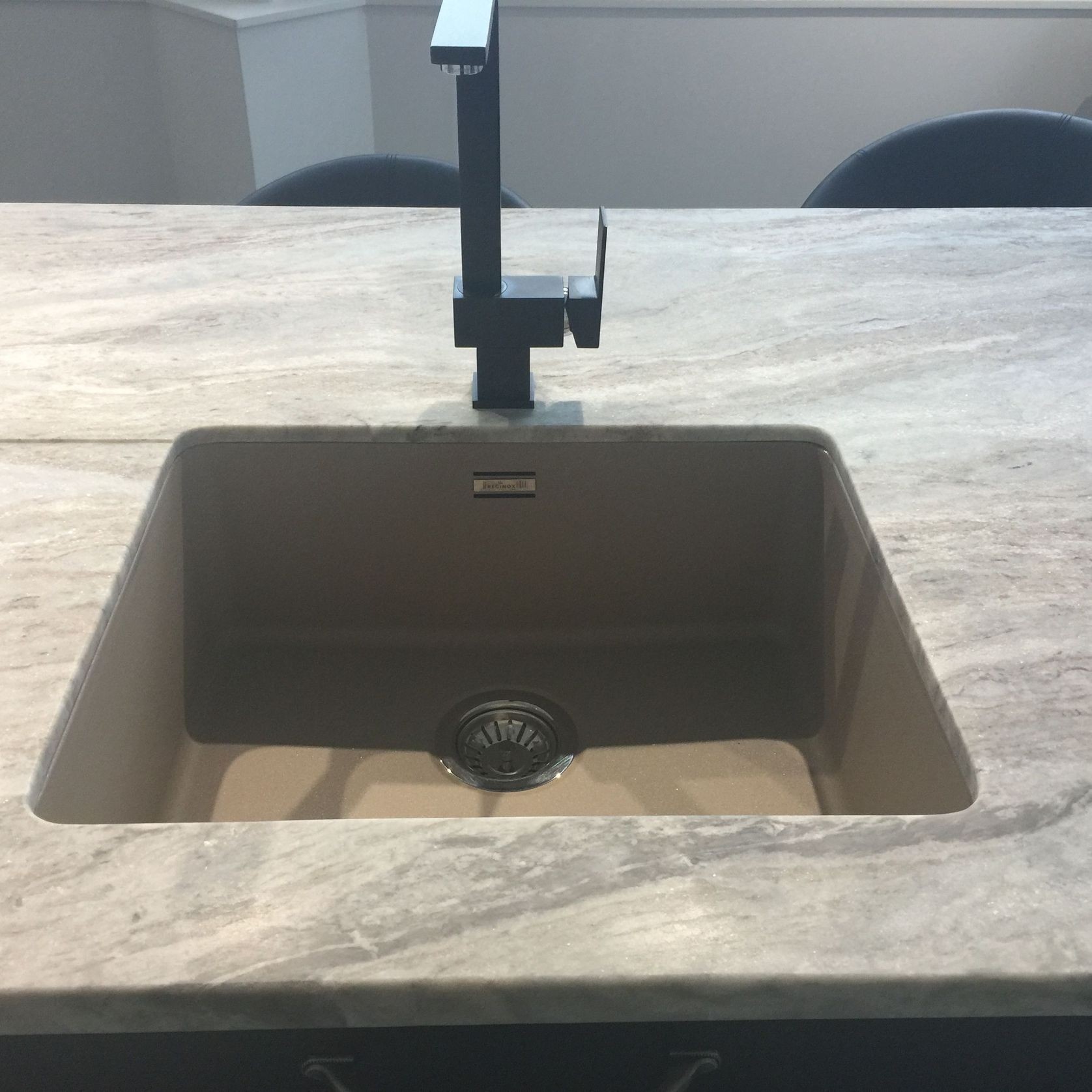 50x40 Sahara Sand Coloured Stainless Steel Sink IK730005 gallery detail image