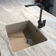 50x40 Sahara Sand Coloured Stainless Steel Sink IK730005 gallery detail image
