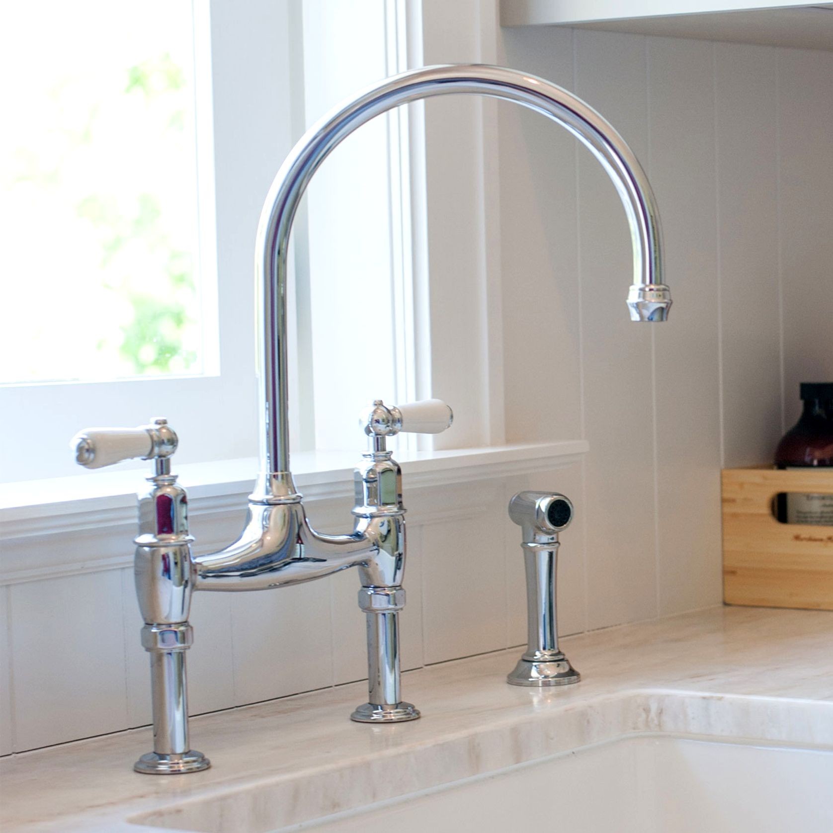 Perrin & Rowe Ionian Kitchen Tap Mixer With Spray Rinse gallery detail image