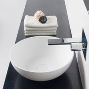 Super-Thin Round Vessel Basin Solid Surface gallery detail image