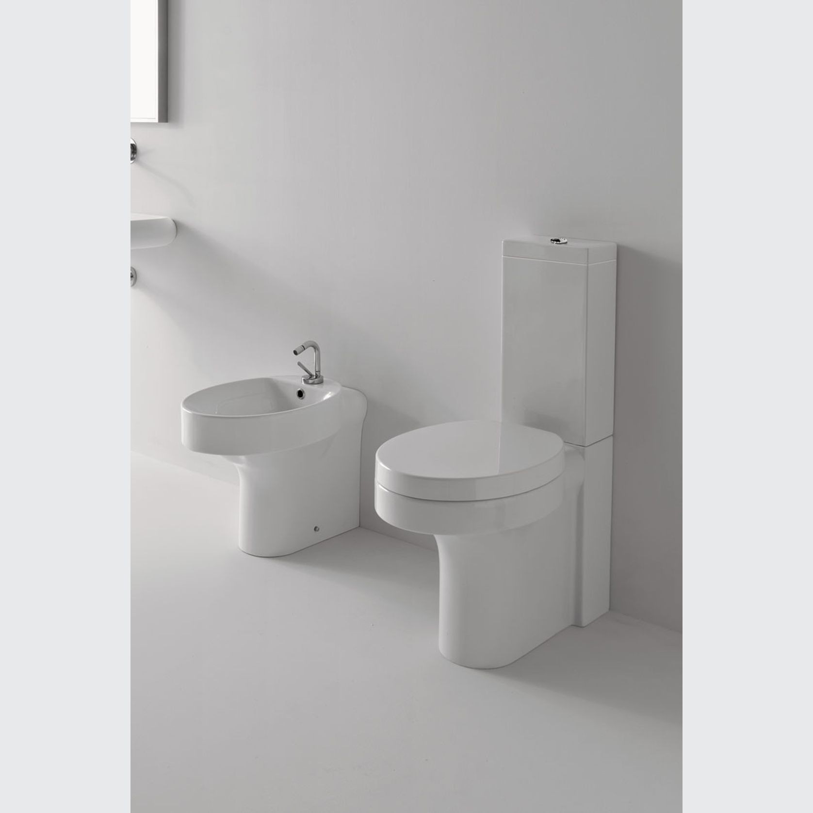Cento Oval Close Coupled Toilet by Kerasan gallery detail image