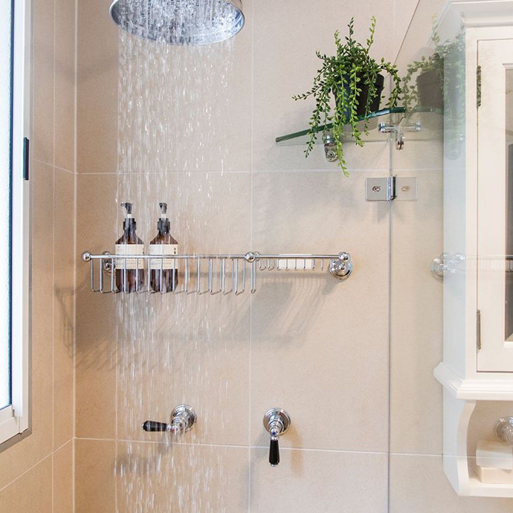 Perrin & Rowe Shower Basket with Soap Tray gallery detail image