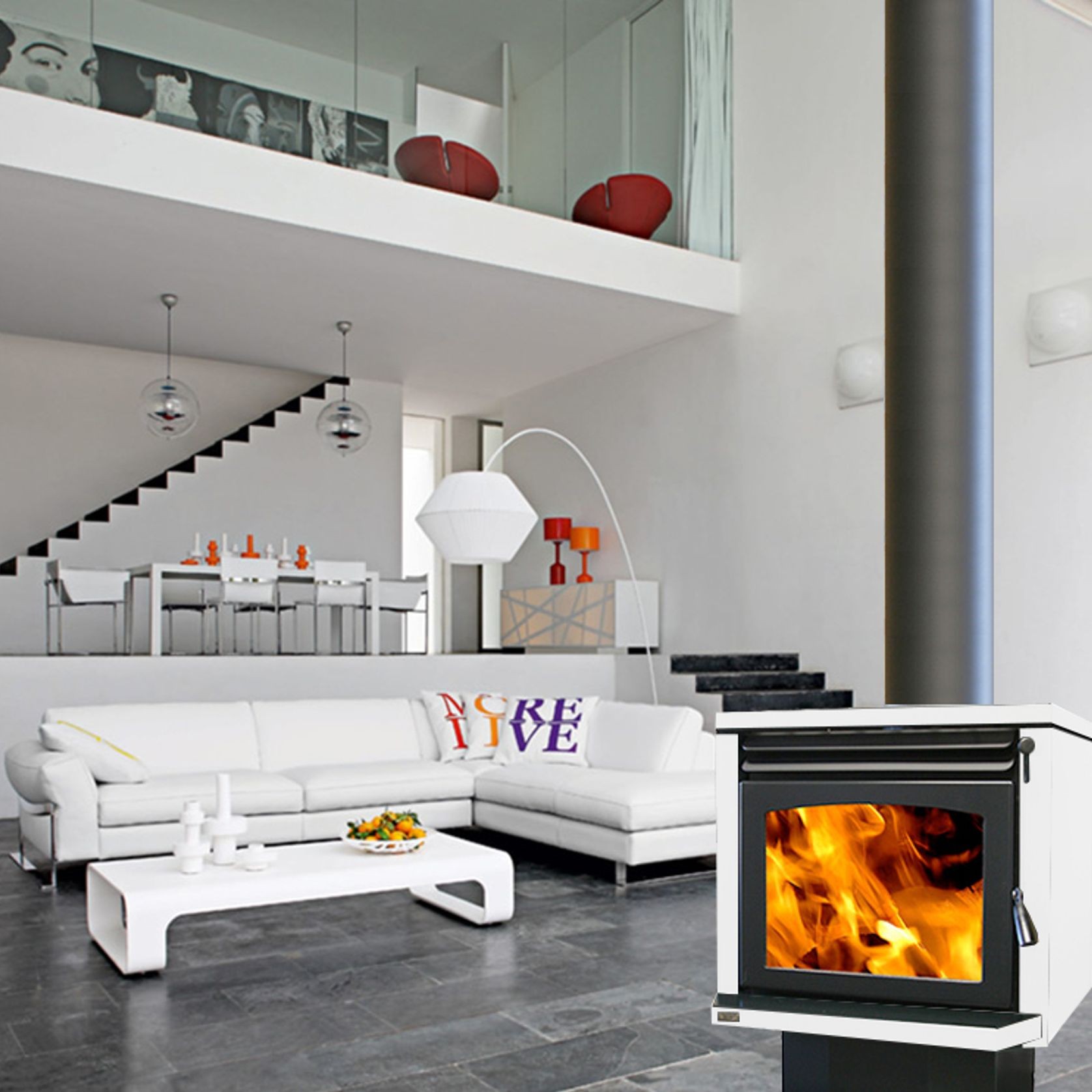 Aquos Freestanding Fire gallery detail image