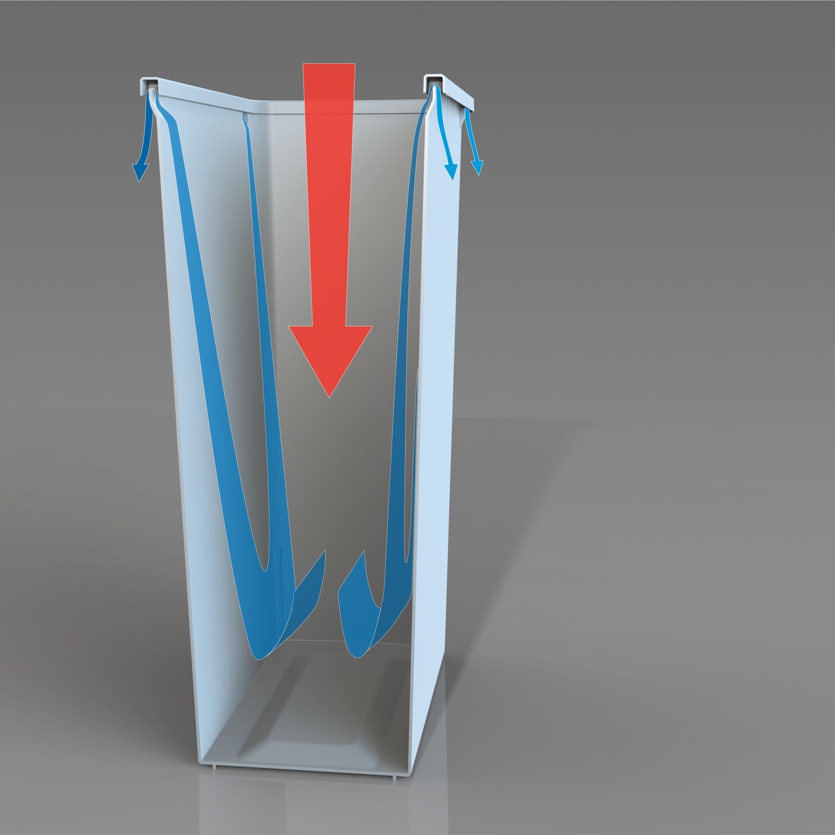 Compact Bin Storage - 2 x 40 Litre Bucket - Door Pull gallery detail image
