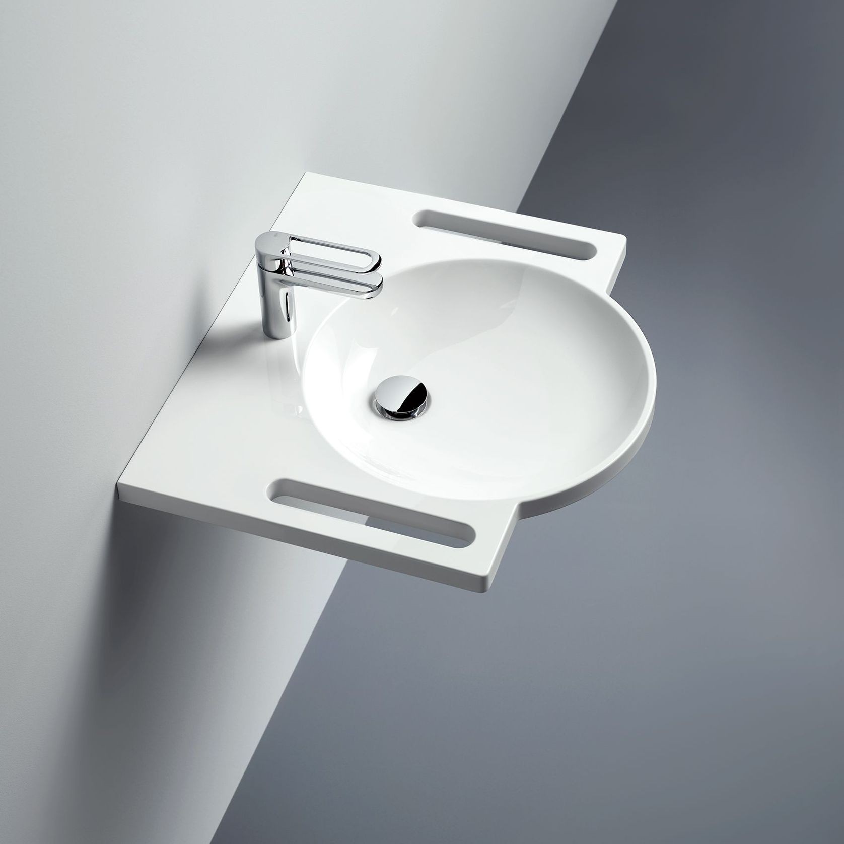 HEWI Washbasin 950.11.101 - 600mm wide gallery detail image