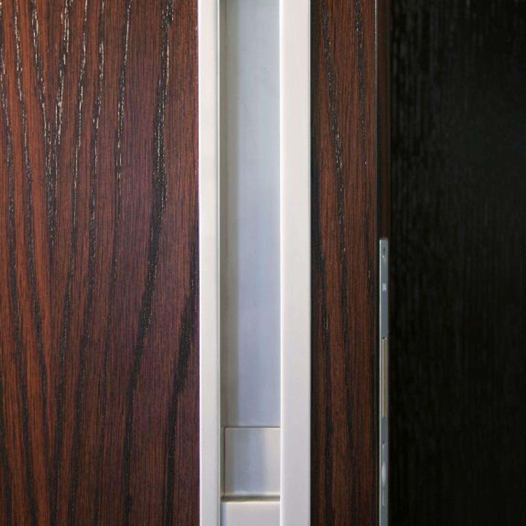 HB1480 Off-Set Flush Pull Lock Set for Sliding and Hinge Doors gallery detail image