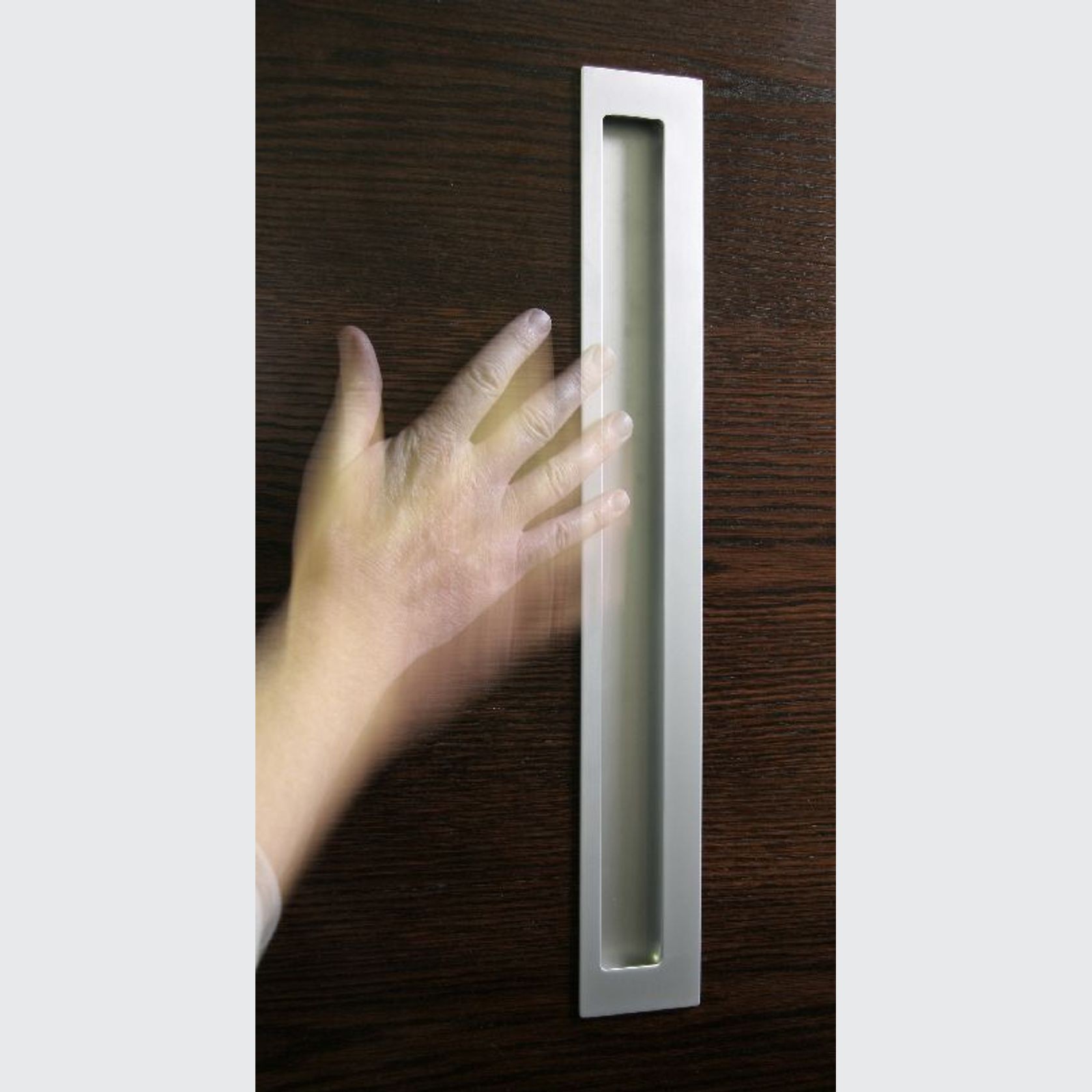 HB1575 510mm Extra Large Off-Set Flush Pull for Sliding and Hinge Doors gallery detail image