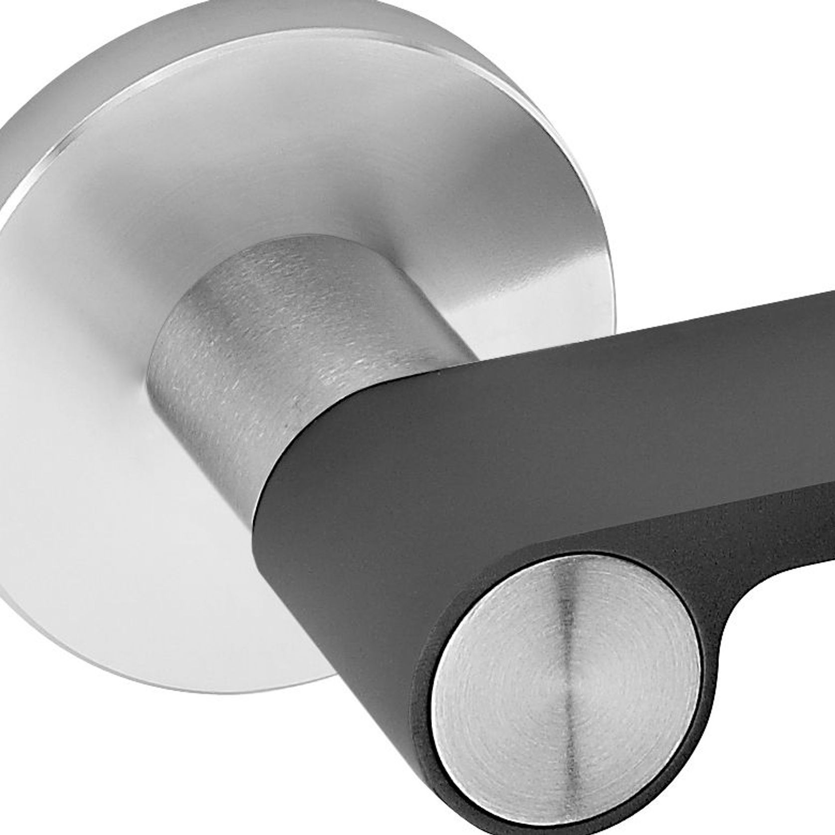 'Outline Black' Lever Handle on Standard Rose gallery detail image