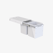 Compact Bin Storage - 2 x 15 Litre Buckets - Door Pull gallery detail image
