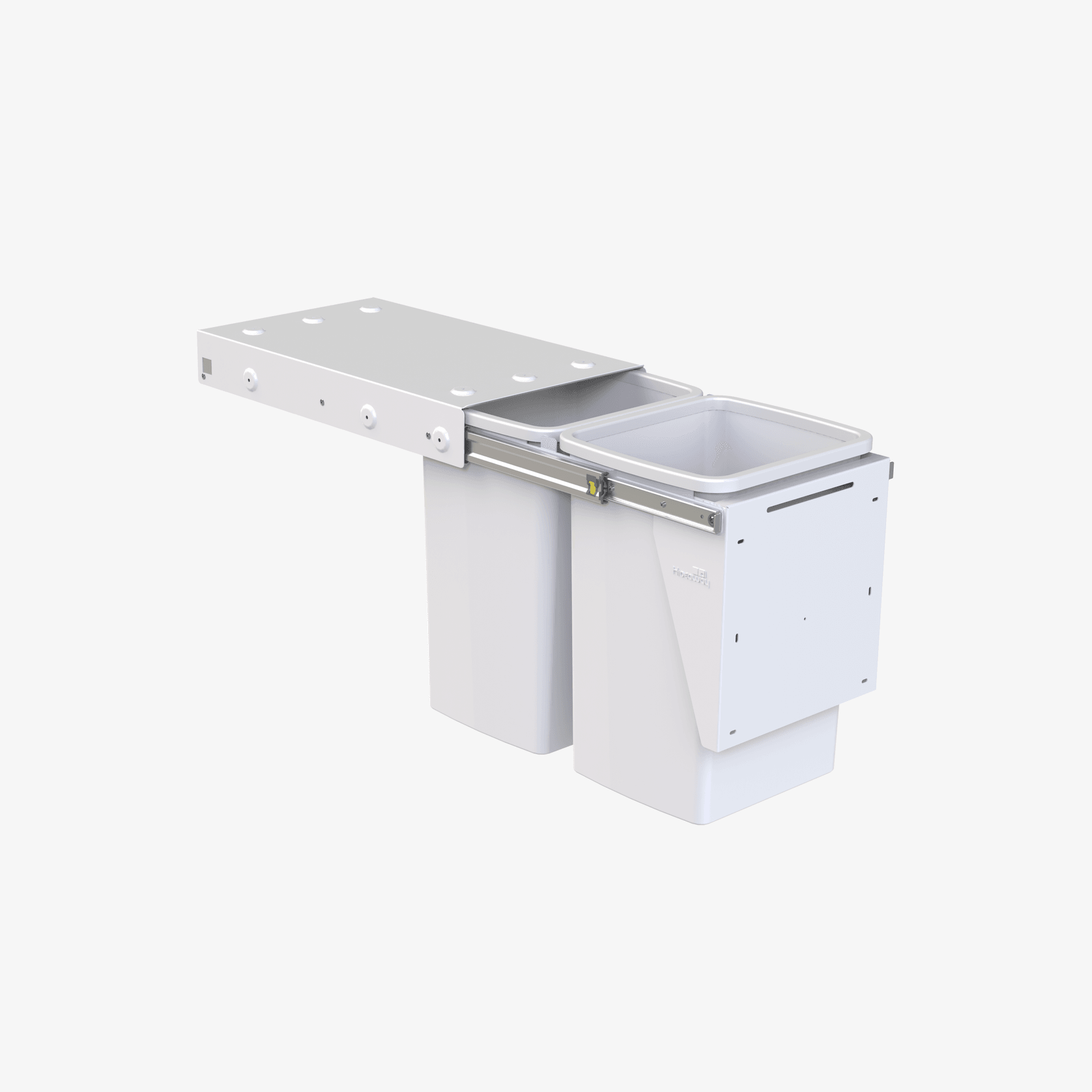 Compact Bin Storage - 2 x 20 Litre Bucket - Door Pull gallery detail image