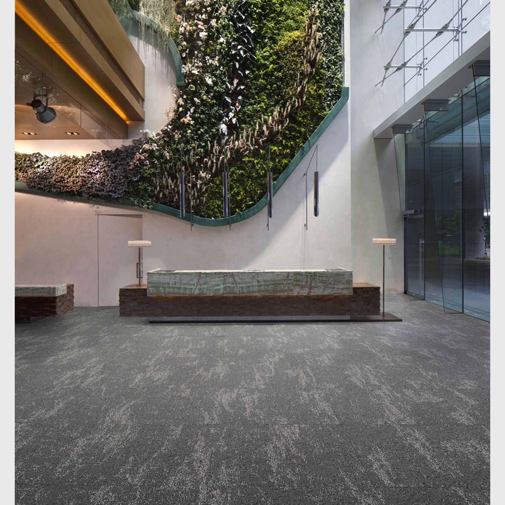 Leaf carpet tiles Handcraft Collection by modulyss® gallery detail image