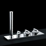 Liquid Deck-mounted Tap Set For Bathtub Without Spout gallery detail image