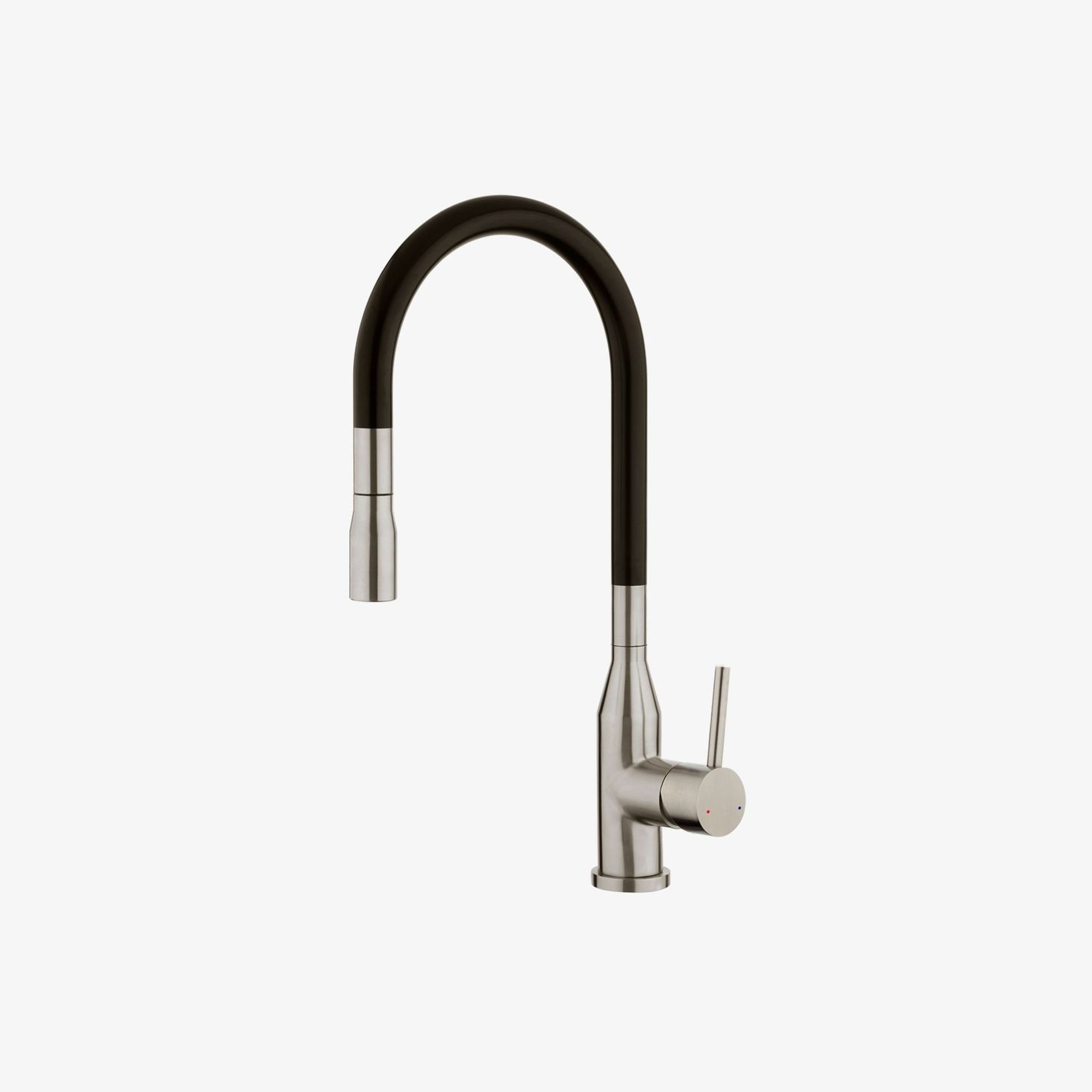 Stainless Minimal Black Spout Pulldown Sink Mixer gallery detail image