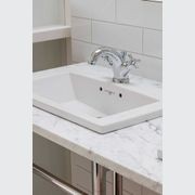 Perrin & Rowe Contemporary top mounted rectangular basin gallery detail image