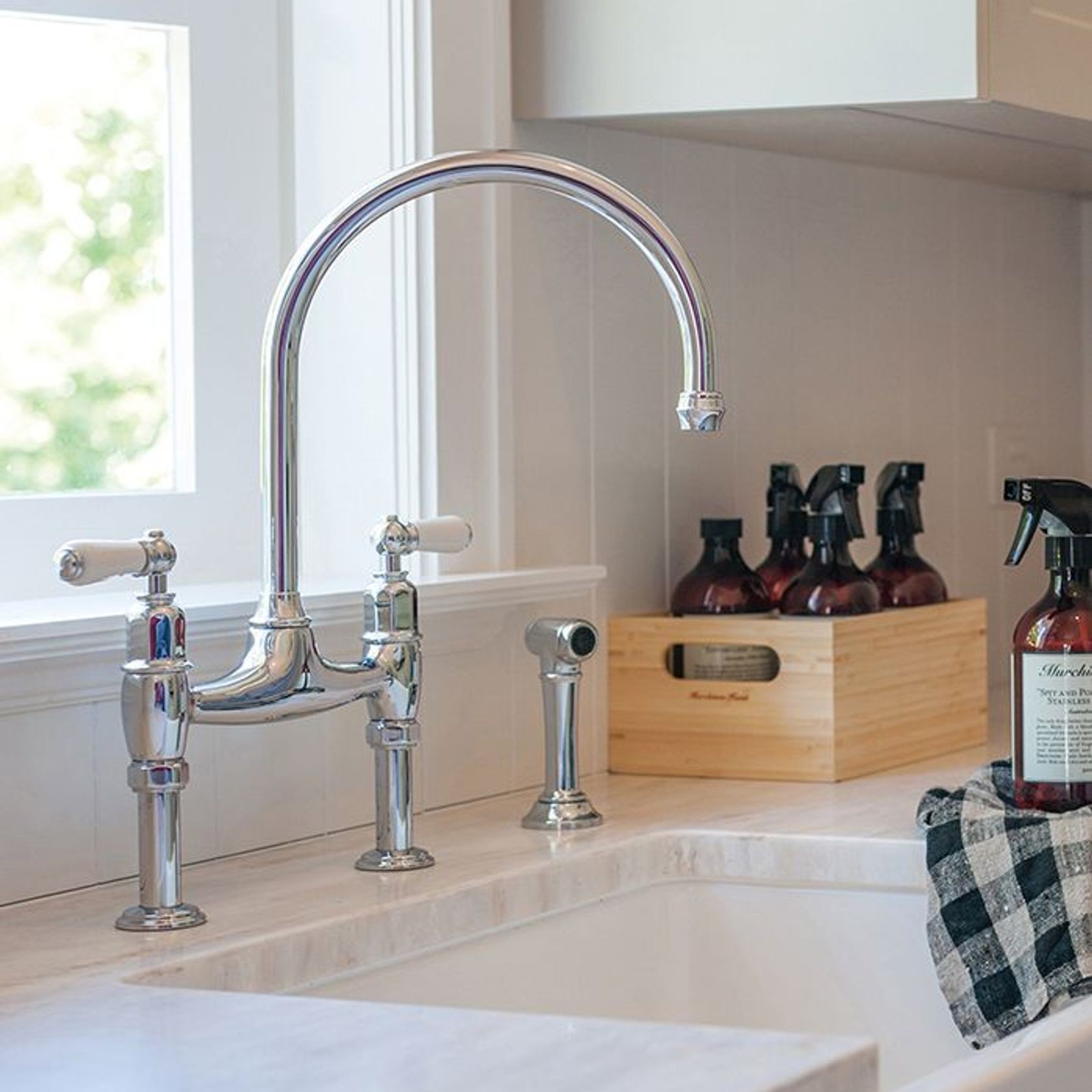 Perrin & Rowe Ionian Kitchen Tap Mixer With Spray Rinse gallery detail image