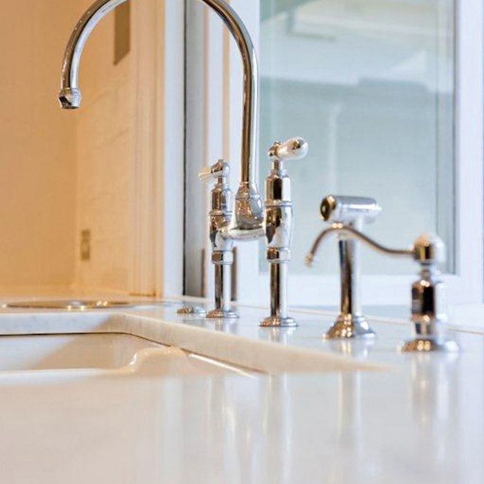 Perrin & Rowe Ionian Kitchen Tap Mixer With Spray Rinse gallery detail image
