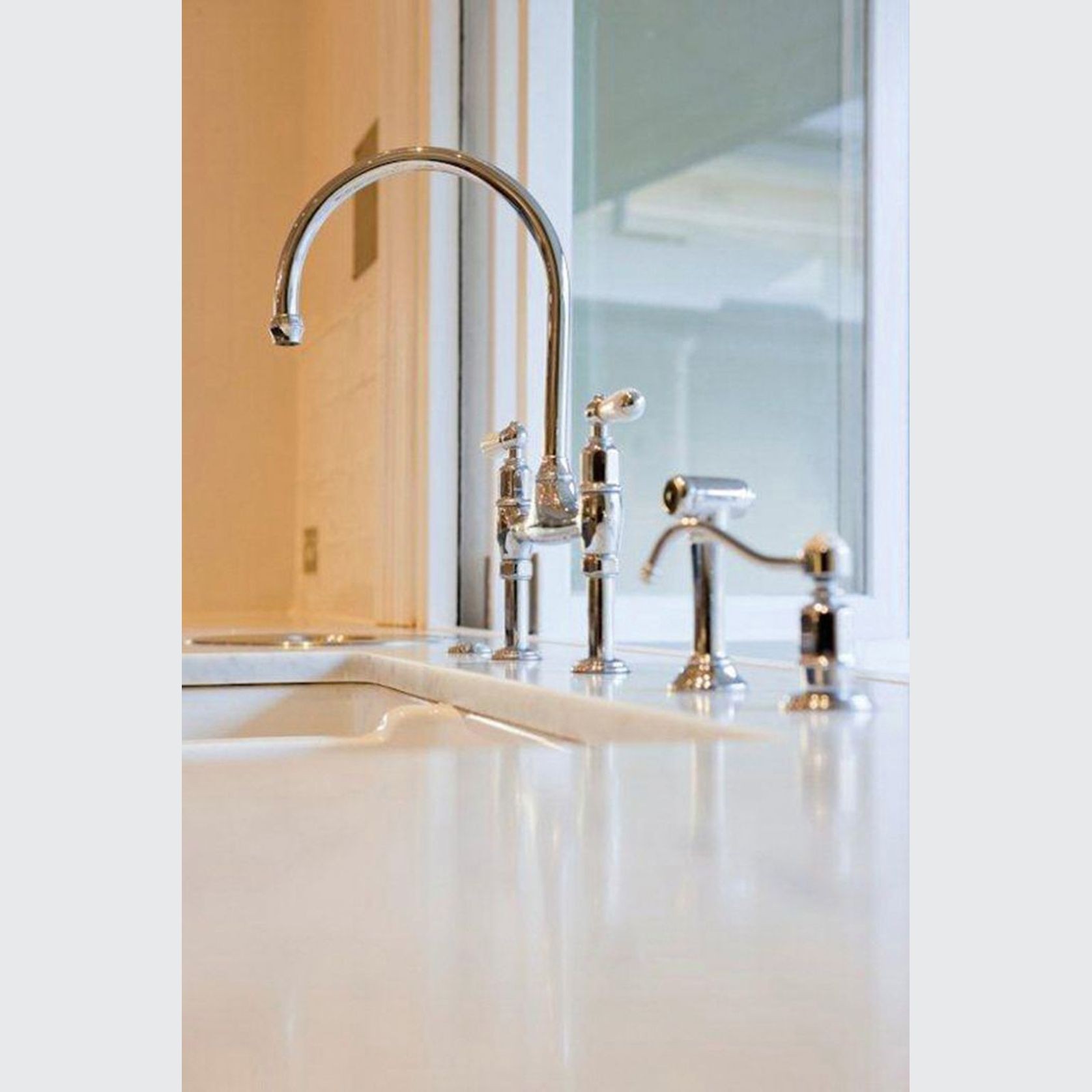 Perrin & Rowe Ionian Kitchen Tap Mixer With Spray Rinse gallery detail image