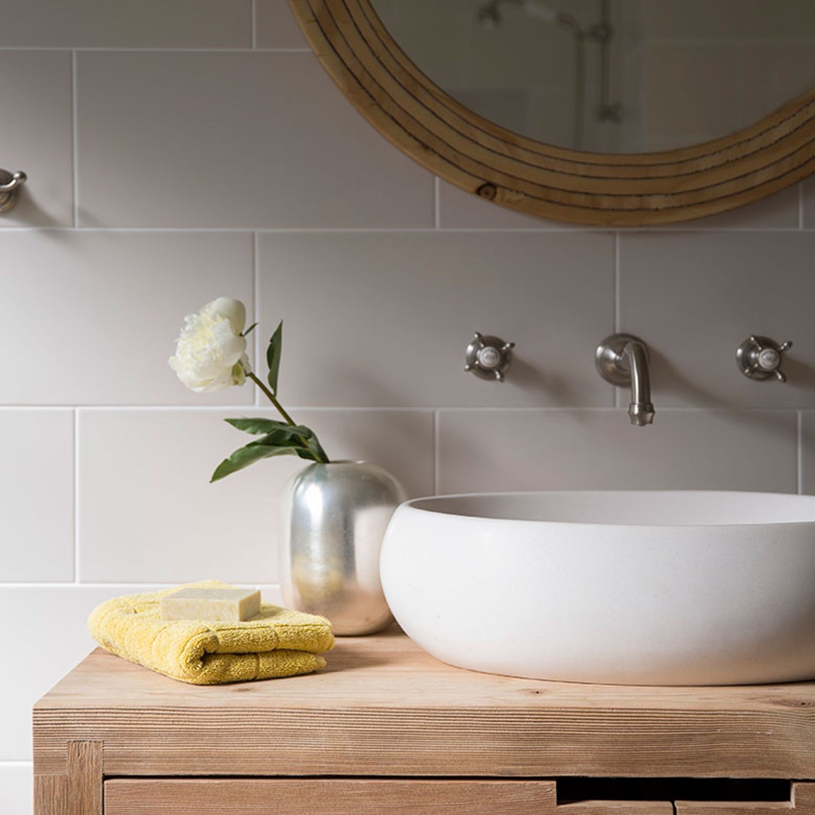 Perrin & Rowe Wall Mounted Country Basin Set gallery detail image