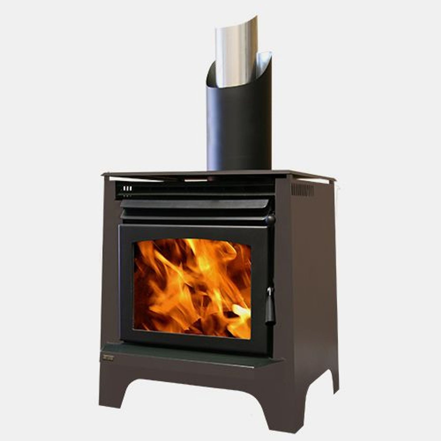 Phoenix Freestanding Wood Fireplace gallery detail image