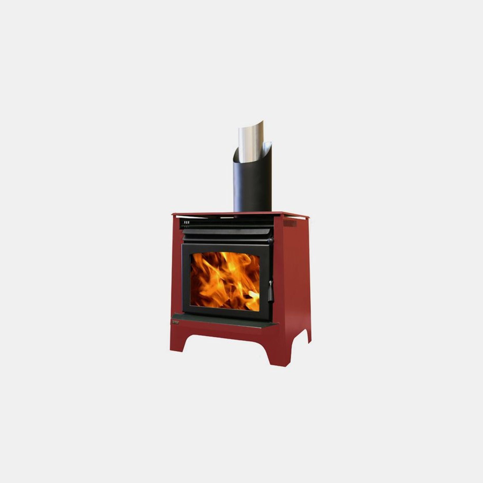 Phoenix Freestanding Wood Fireplace gallery detail image