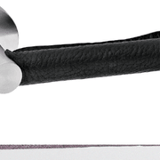Skin Brown Natural Leather Lever Handle On Standard Rose Stainless Steel gallery detail image