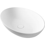 Super-Thin Oval Vessel Basin Solid Surface gallery detail image