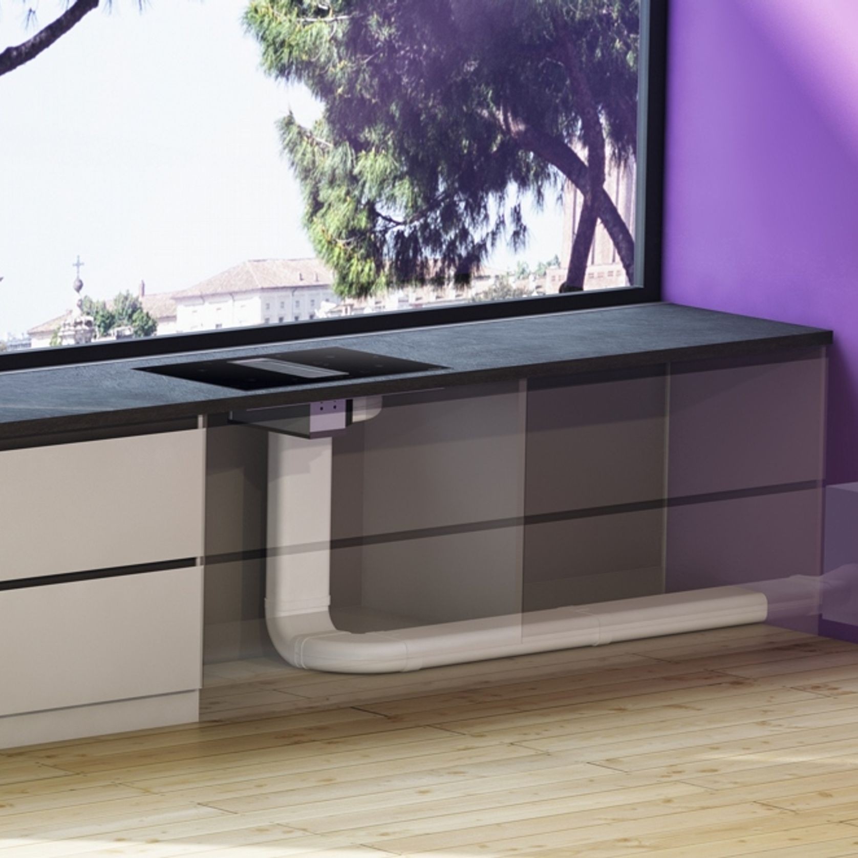 FLOW-IN Induction Hob and Extractor gallery detail image