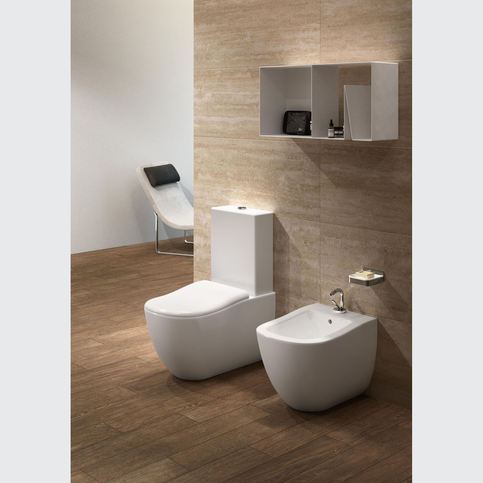 Fluid Back to Wall Toilet and Bidet by cielo gallery detail image