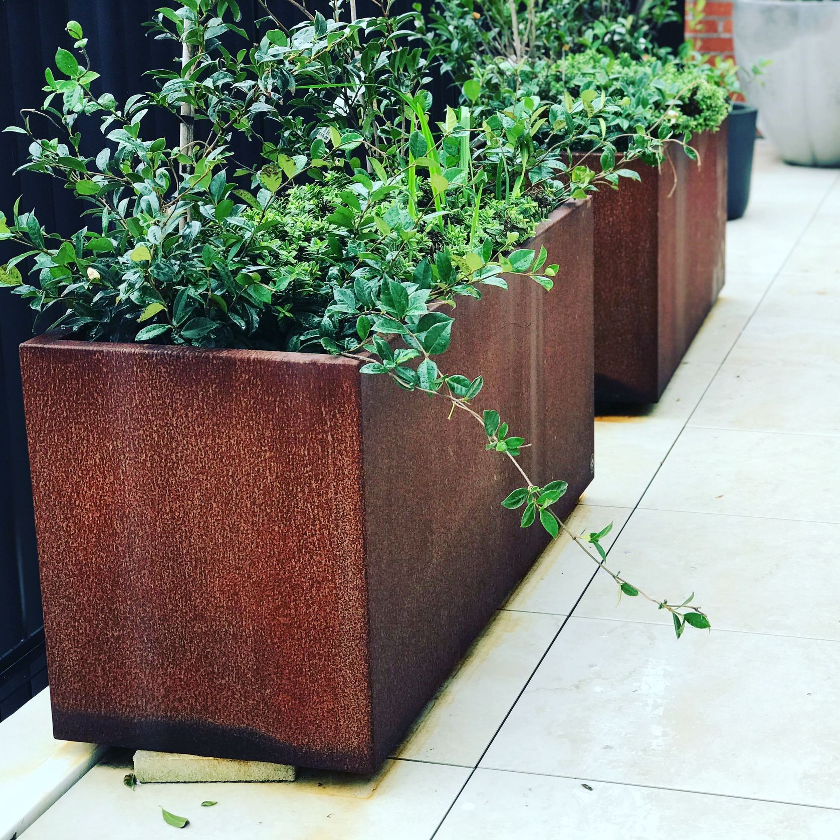 Corten Trough Planter 1400 gallery detail image