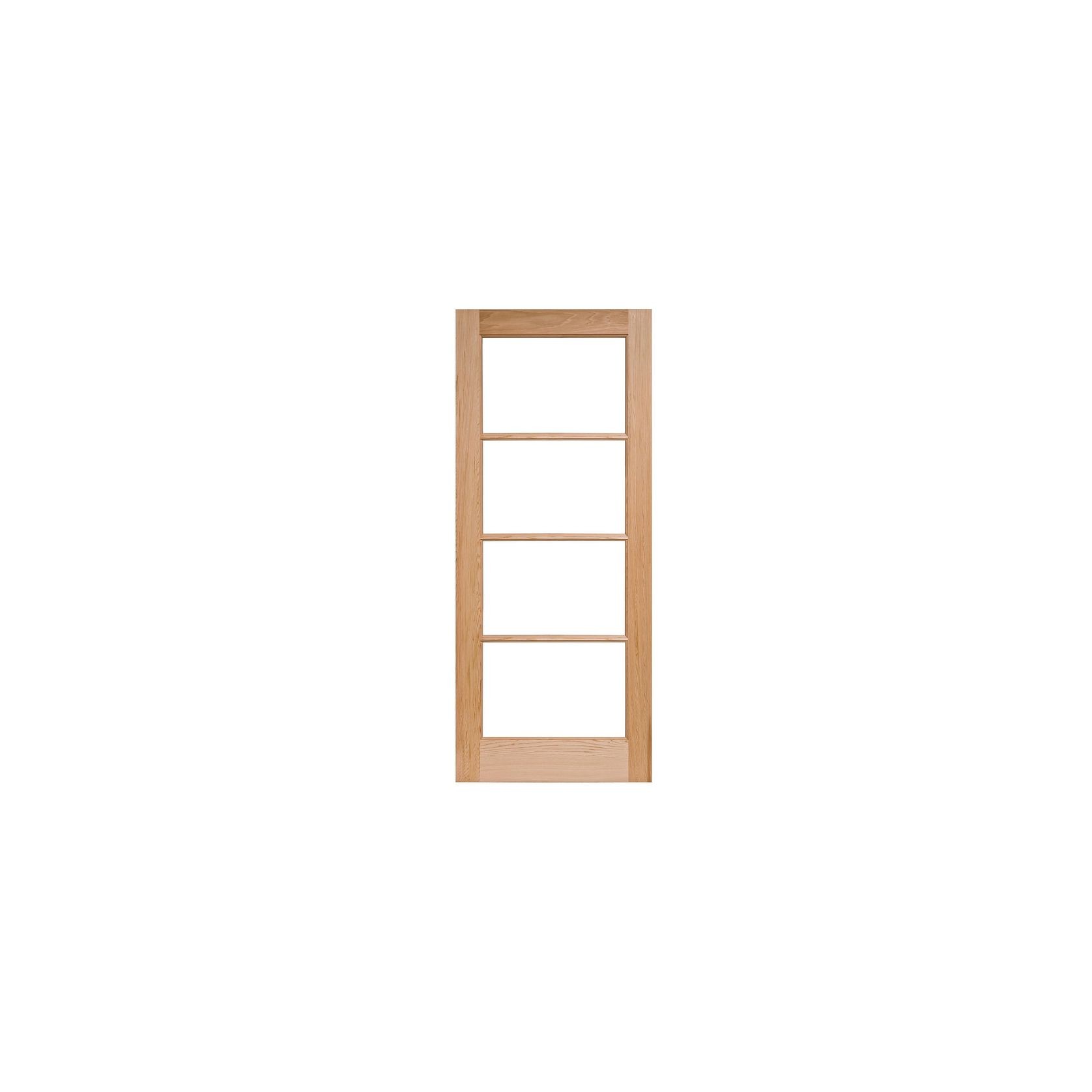 4 Lite Exterior Solid Timber Door gallery detail image