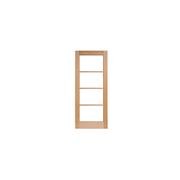 4 Lite Exterior Solid Timber Door gallery detail image