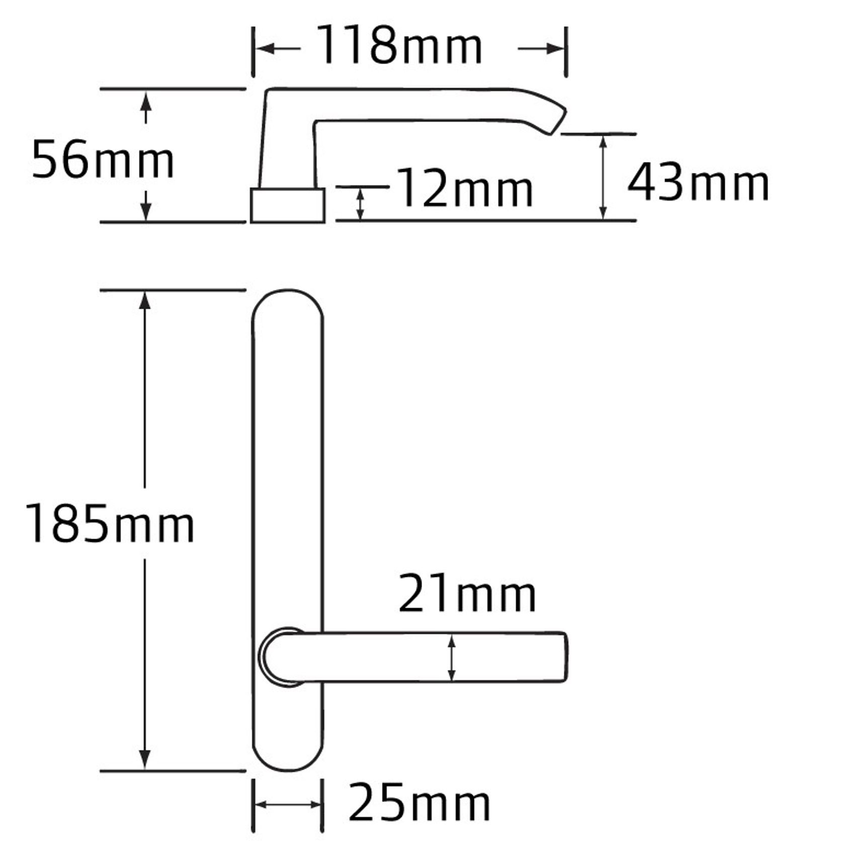 Legge 5400 Series Leonardo (12) Door Furniture gallery detail image