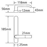 Legge 5400 Series Leonardo (12) Door Furniture gallery detail image